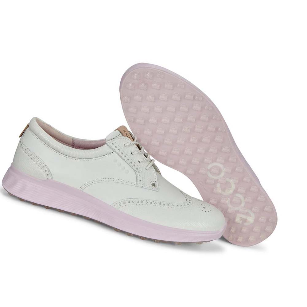 Dámské Golfové Boty Ecco Spikeless S-classic Bílé | CZ 133PJJ